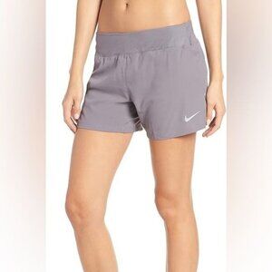 Nike Flex Womens Dri-Fit Running Shorts Gray BQ5927 056 Size Medium